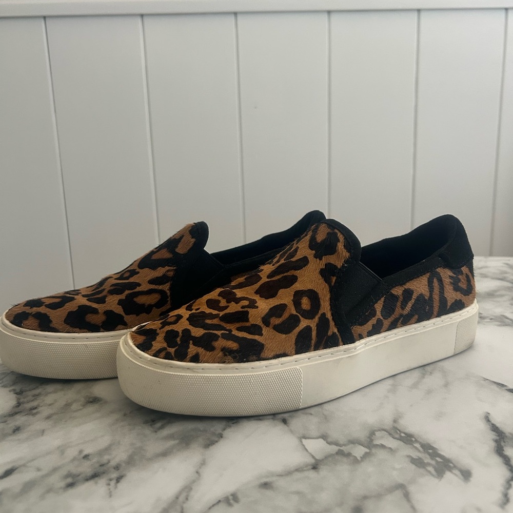 UGG Brown and Black Sneakers with Leopard Print